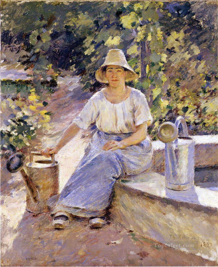 Watering Pots Theodore Robinson Oil Paintings
